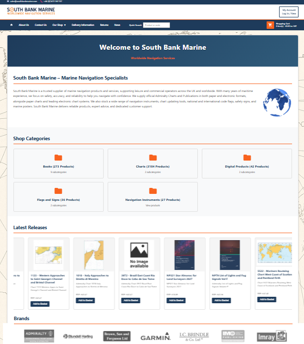 South Bank Marine website